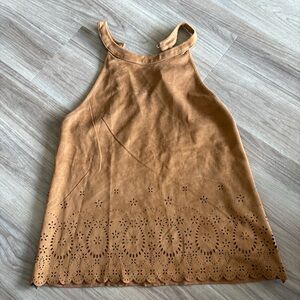Zara Tan Sleeveless Top